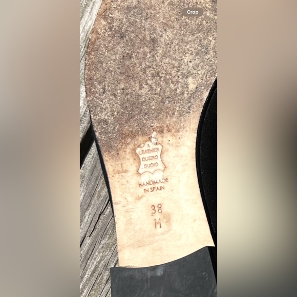 Margaux The Bow Mule, black suede & ribbon, size 38 but fits a 6.5 maybe a 7. - Picture 7 of 7